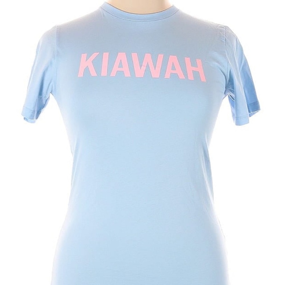 The Beaufort Bonnet Company Light Blue Tee with Pink Lettering